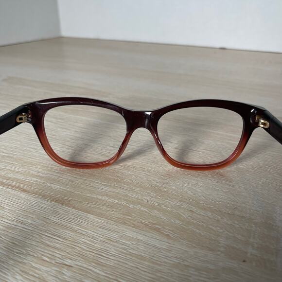 Gucci GG0372O 003 Eyeglasses Burgundy Bumble Bee Tip Frames Only 51-17-140 - Picture 9 of 10